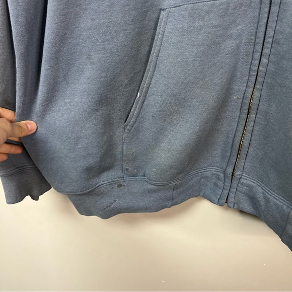 Vtg Distressed Carhartt Hoodie - Picture 6 of 7